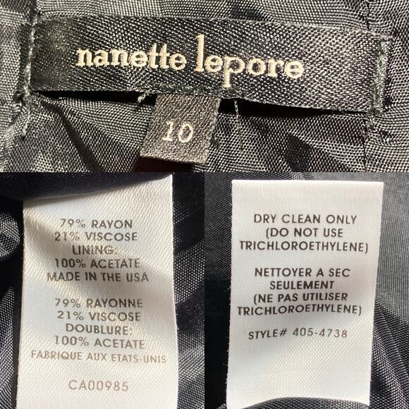 Nanette Lepore Catch Me Feelin Lucky Fringe Tweed Short Sleeve Sheath Dress 10 - Picture 12 of 16